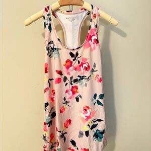 Athleta Pink Floral Athletic Tank